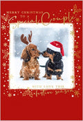 Special couple, dogs - Christmas card