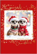 Special friend, meercats - Christmas card