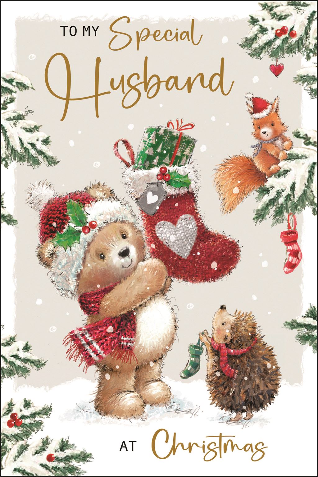 Special Husband (cute)- Christmas Card
