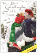 Granddaughter & Fiancé (couple) - Christmas Card