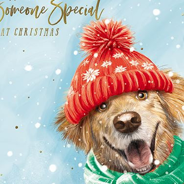 Christmas Dog, Someone Special -Christmas card