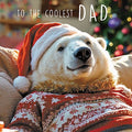 Polar Bear, cool Dad - Christmas card