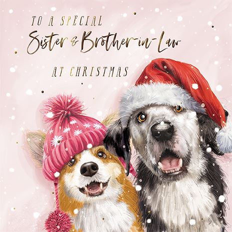 Two Happy Dogs, Sister & Brother-in-law- Christmas card
