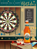 Happy Birthday, darts  - Birthday card