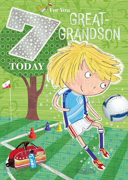 Great- Grandson 7 - Birthday Card