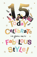 15th Girl Birthday - 15th Birthday Card