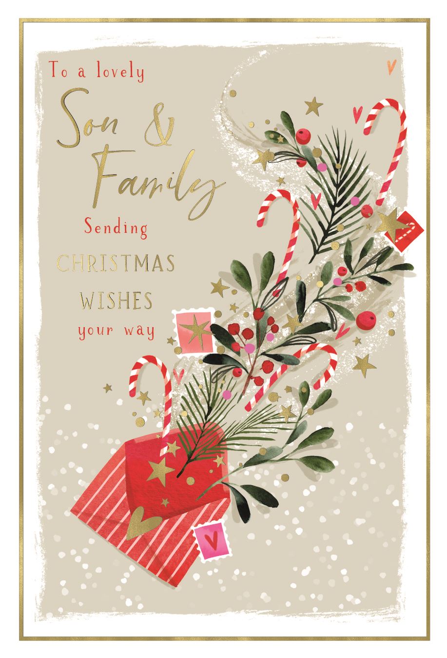 Son & Family - Christmas card