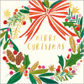 Holly Berry Wreath -5 pack of Charity Christmas cards