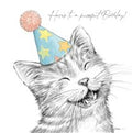 Happy Cat, sketch - birthday card