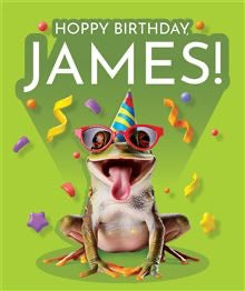 Hoppy Birthday, James - Birthday Card