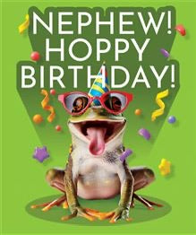 Hoppy Birthday, NEPHEW - Birthday Card
