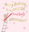Amazing Grandaughter - Birthday Card