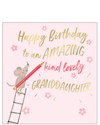 Amazing Grandaughter - Birthday Card