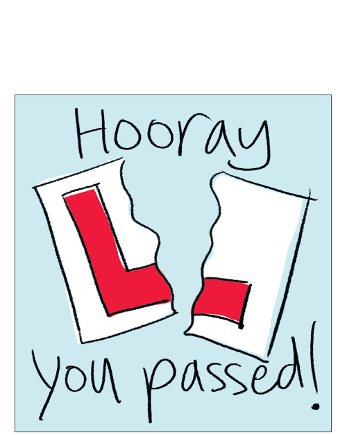 Hooray You Passed - Driving Test Card