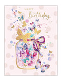 Butterfly jar  - Birthday card