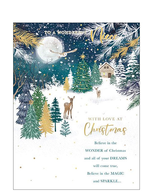 Wonderful Niece Christmas card
