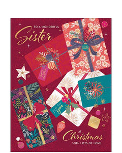 Wonderful Sister Christmas card