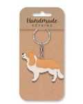 Cocker Spaniel dog wooden keyring