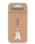 King Charles Spaniel dog wooden keyring
