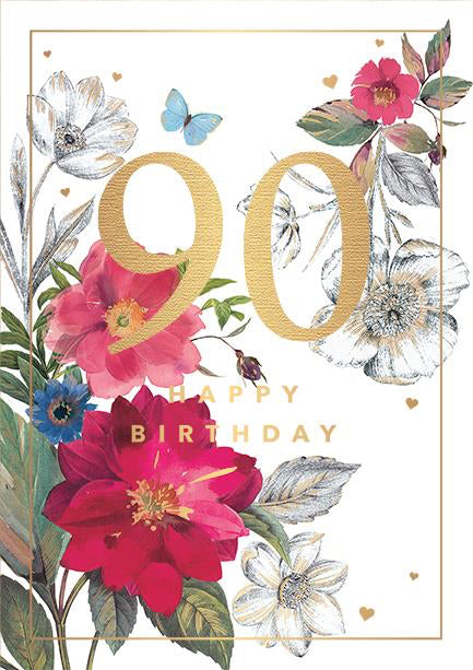 90th Birthday card