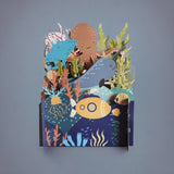 Under the sea - 3d pop-up card