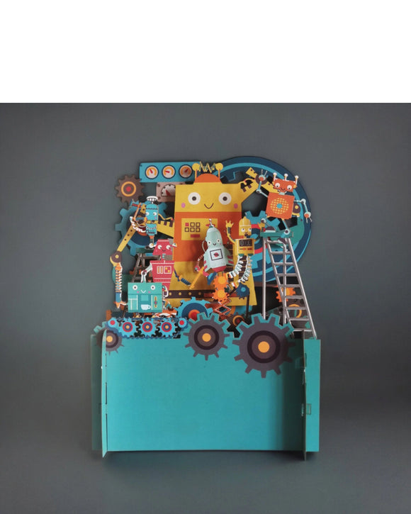 Robots - 3d pop-up card