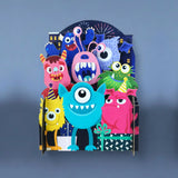 Monsters - 3d pop-up card
