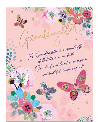 Granddaughter Birthday card