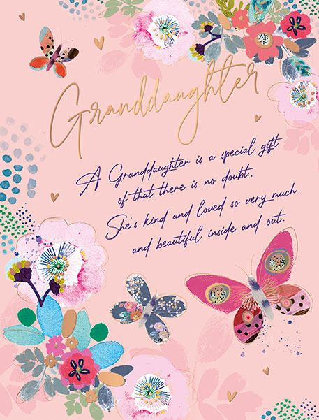 Granddaughter Birthday card