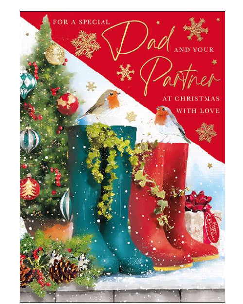 Dad & Partner Christmas card