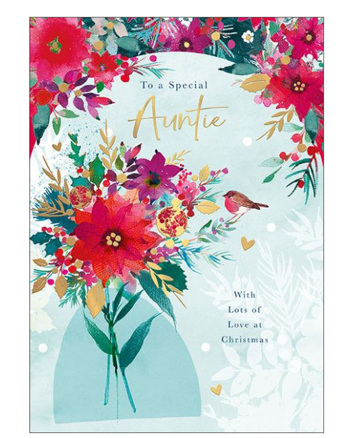 Special Auntie Christmas card