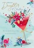 With love, Daughter Christmas card