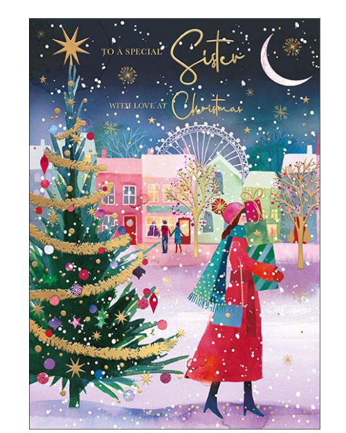 Special Sister Christmas card