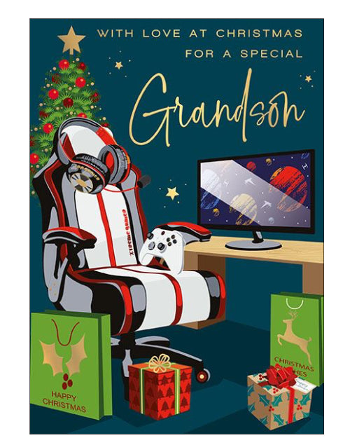 Grandson Christmas card
