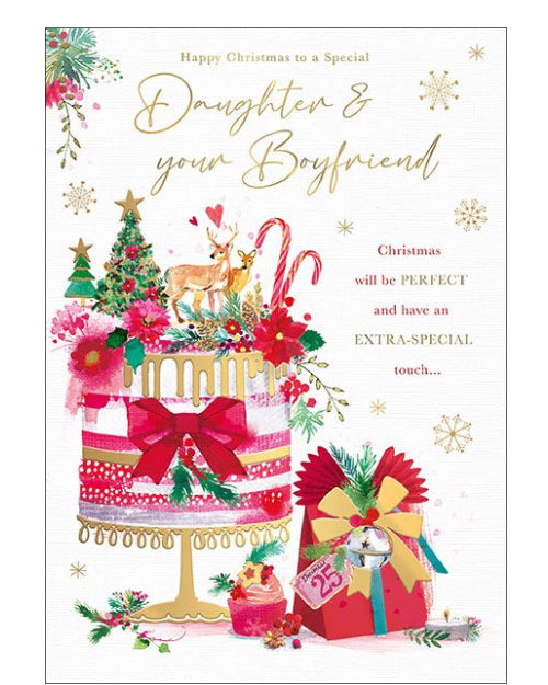 Daughter & Boyfriend Christmas card