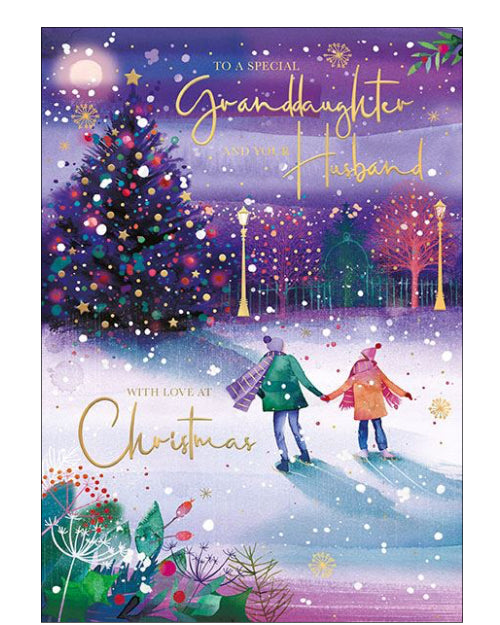 Granddaughter & Husband Christmas card