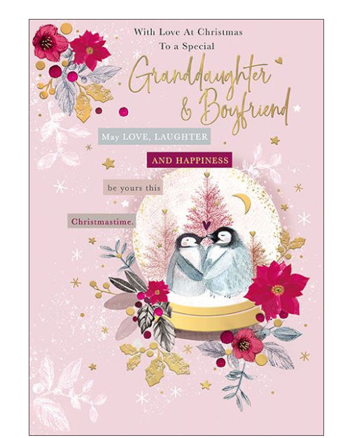 Granddaughter & Boyfriend Christmas card