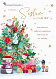 Sister & Family Christmas card