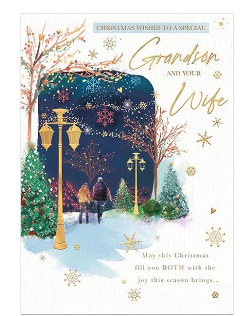Grandson & Wife Christmas card
