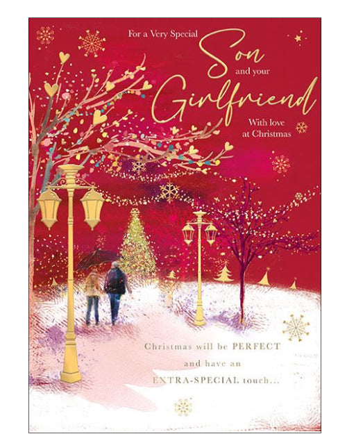 Son & Girlfriend Christmas card