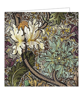 This utterly stunning greetings card is covered with lusciously rich florals designed by Laurence Llewelyn Bowen in a distinctly glamorous, maximalist spin on William Morris' iconic floral prints.