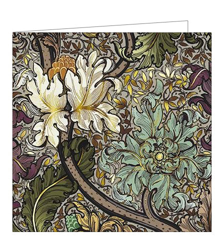 This utterly stunning greetings card is covered with lusciously rich florals designed by Laurence Llewelyn Bowen in a distinctly glamorous, maximalist spin on William Morris' iconic floral prints.