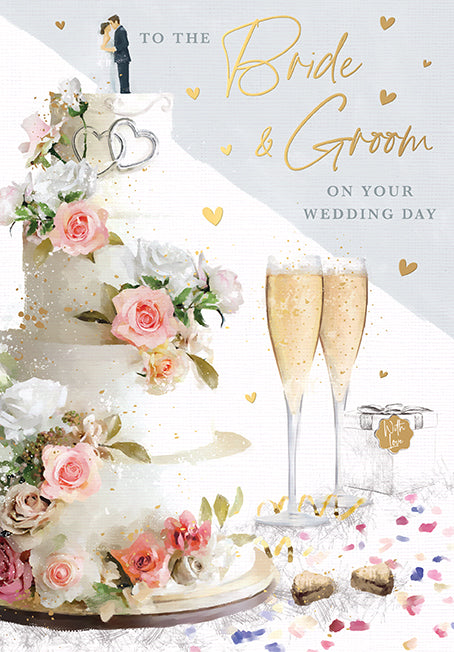 To the Bride & Groom - Wedding card