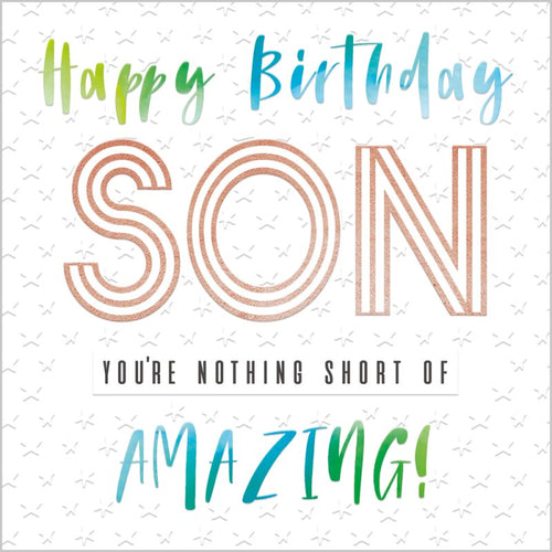 Amazing Son - Birthday card