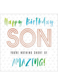 Amazing Son - Birthday card