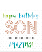 Amazing Son - Birthday card