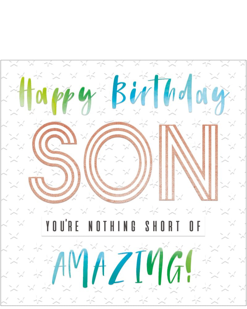 Amazing Son - Birthday card