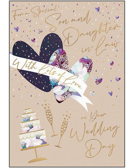 Son & Daughter-in-Law Wedding day card