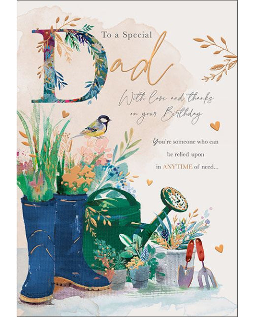 To a special Dad on your Birthday card