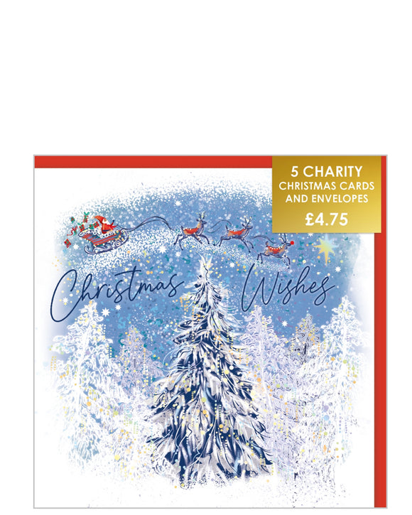 Nordic Christmas tree - Pack of 5 charity Christmas cards